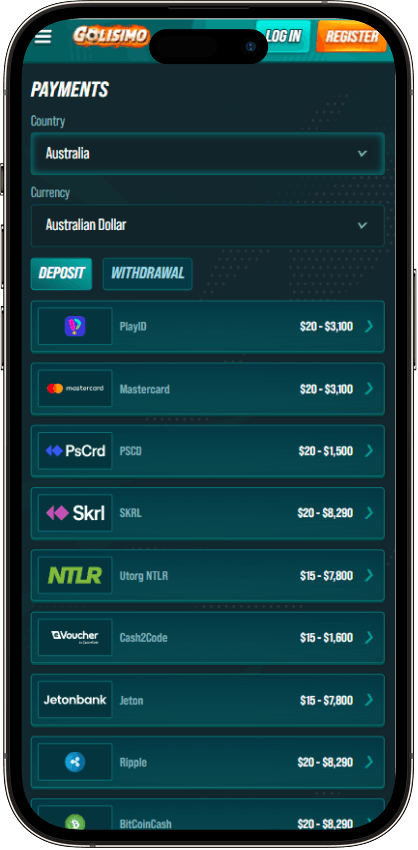 Golisimo Casino Payments